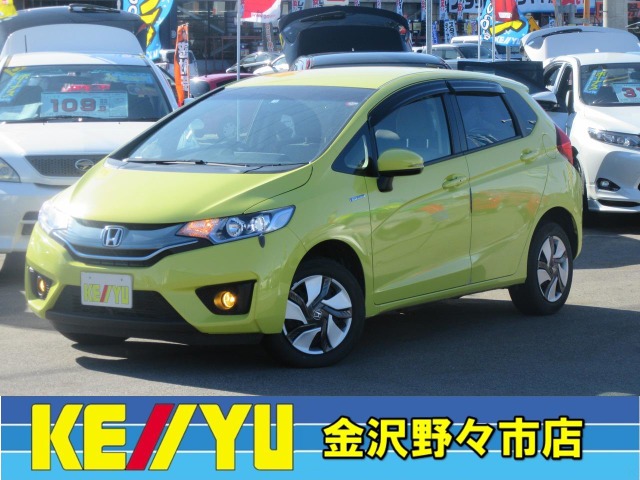 中古車 ホンダ フィット 1 5 ハイブリッド Fパッケージ 4wd 禁煙車 Egスターター Pポール Led 26 701km アトラクトイエロー パール 石川県 89 9万円 中古車情報 中古車検索なら 車選び Com