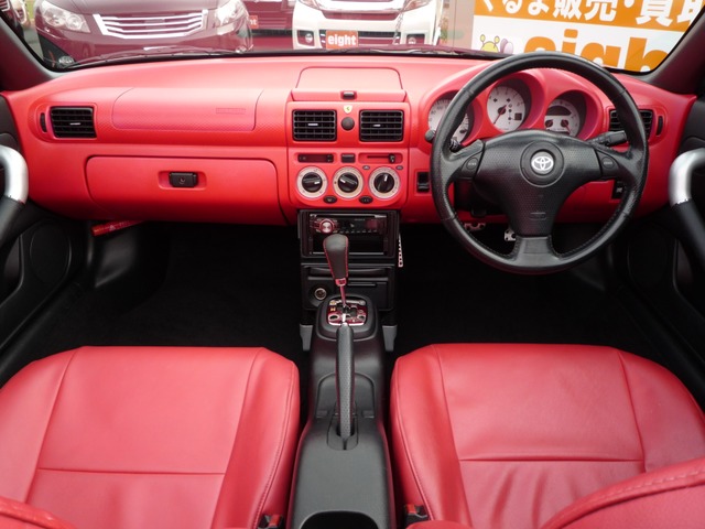 中古車 トヨタ Mr S 1 8 Sエディション 内装ペイント 白幌張替 革調カバー 後期 の中古車詳細 169 700km スーパーレッドv 福岡県 65万円 中古車情報 中古車検索なら 車選びドットコム 車選び Com