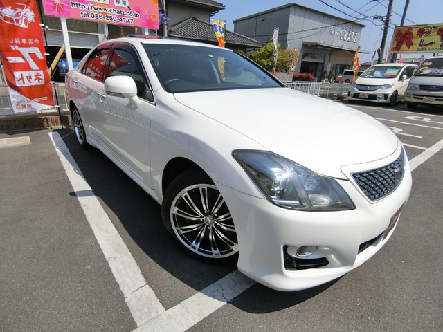 中古車 トヨタ クラウンアスリート 3 5 サンルーフ黒革hddフルセグ 外18aw の中古車詳細 101 000km パール 岡山県 72万円 中古車情報 中古車検索なら 車選びドットコム 車選び Com