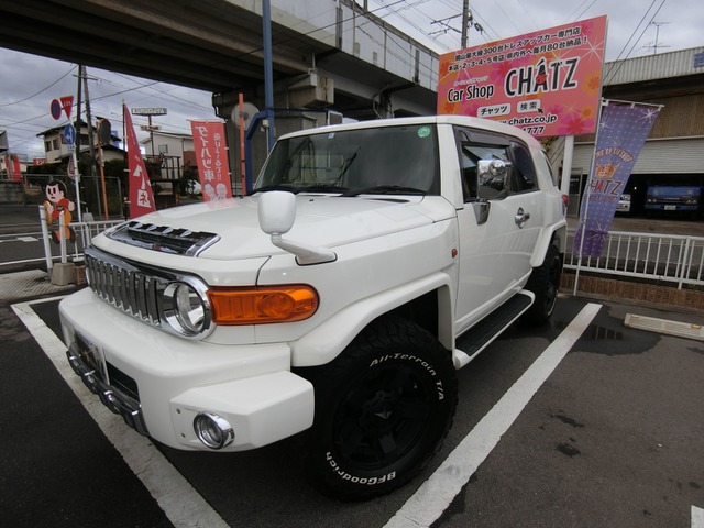 中古車 トヨタ Fjクルーザー 4 0 4wd エアロ グリル改 サイドステップ の中古車詳細 62 000km ホワイト 岡山県 Sold Out 中古車情報 中古車検索なら 車選びドットコム 車選び Com