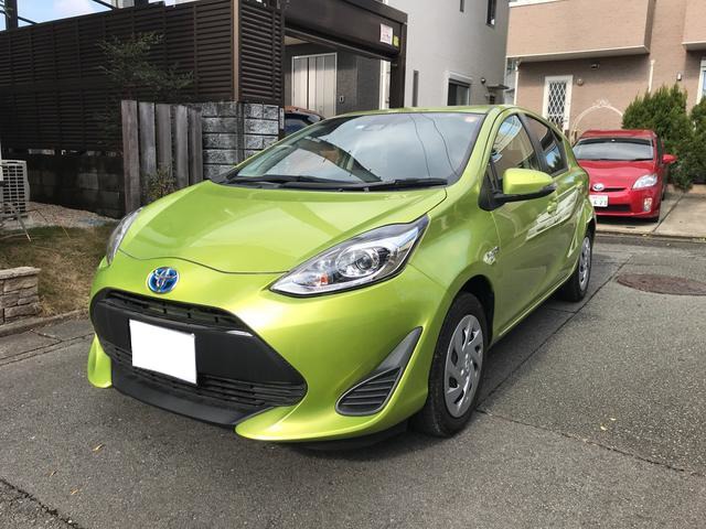 中古車 トヨタ アクア 1 5 G ソフトレザーセレクション ナビ付 保証付き の中古車詳細 3 000km Lグリーン 福岡県 85万円 中古車情報 中古車検索なら 車選びドットコム 車選び Com