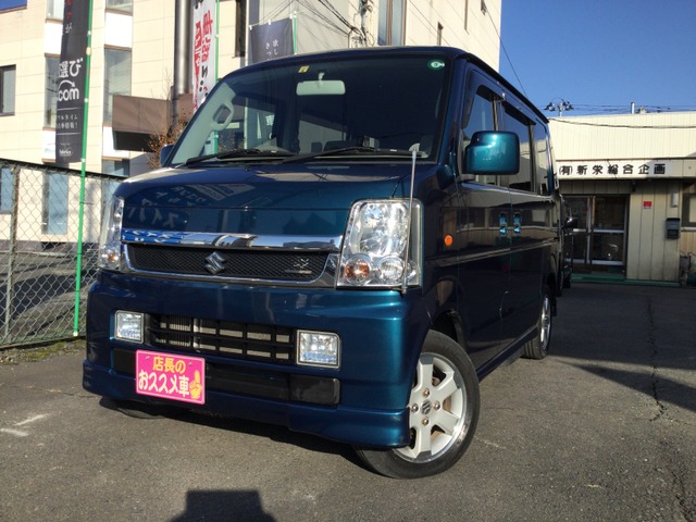 中古車情報 スズキ エブリイワゴン Pzターボスペシャル 4wd 修復歴無し 走行距離 8 6万km カラー グリーン 販売地域 宮城県登米市 中古車を探すなら Carme カーミー 中古車