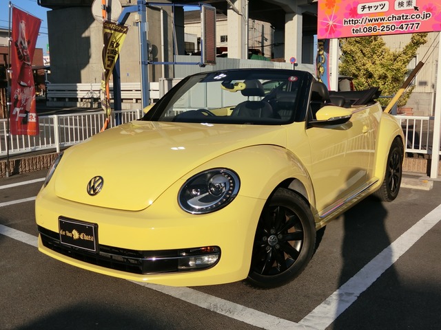 中古車 フォルクスワーゲン ザ ビートル カブリオレ 1オーナー ターボ ディーラー車 の中古車詳細 73 000km イエロー 岡山県 Sold Out 中古車情報 中古車検索なら 車選びドットコム 車選び Com