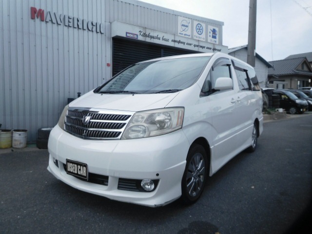 中古車 トヨタ アルファード 3 0 G Msプレミアム アルカンターラバージョン ナビ サンルーフ 両側パワスラ 8人乗り の中古車詳細 124 000km ホワイト 福岡県 28万円 中古車情報 中古車検索なら 車選びドットコム 車選び Com