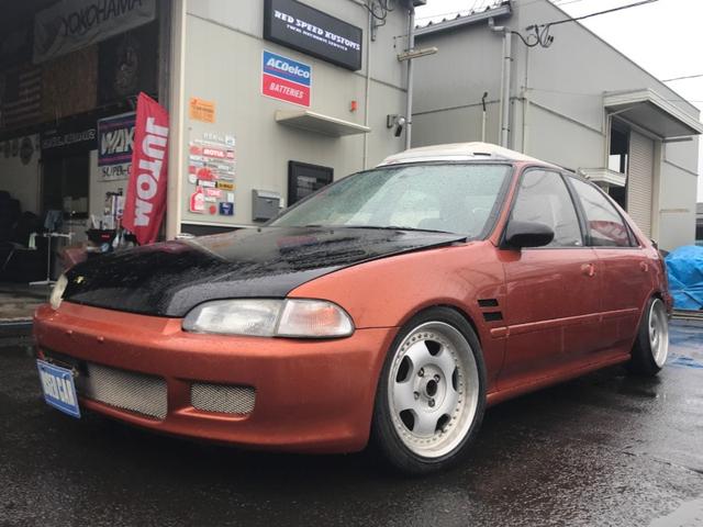 中古車 ホンダ シビックフェリオ 1 6 Sir 車高調 社外マフラー Aw Vtecエンジン 5mt の中古車詳細 オレンジii 宮城県 1万円 中古車情報 中古車検索なら 車選びドットコム 車選び Com