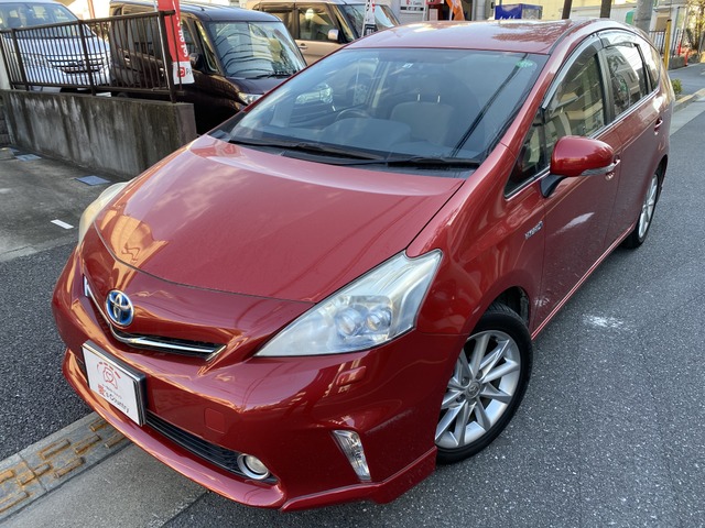 中古車 トヨタ プリウスa ワンオーナーディーラーメンテ車 の中古車詳細 130 600km レッド 東京都 62万円 中古車情報 中古車検索なら 車選びドットコム 車選び Com