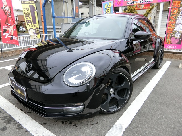 中古車 フォルクスワーゲン ザ ビートル デザイン ターボ ディーラー車 外19aw 車高調 の中古車詳細 52 000km ブラック 岡山県 159万円 中古車情報 中古車検索なら 車選びドットコム 車選び Com