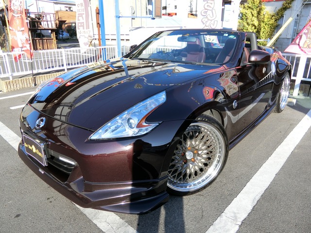 中古車 日産 フェアレディzロードスター 3 7 バージョン St 電動オープン ニスモエアロ ワークaw の中古車詳細 72 000km ダークパープル 岡山県 Sold Out 中古車情報 中古車検索なら 車選びドットコム 車選び Com