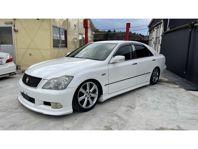 中古車 トヨタ クラウンアスリート 2 5 60thスペシャルエディション 車高調 社外ナビ ローダウン の中古車詳細 192 580km ホワイトパールクリスタルシャイン 宮城県 38 5万円 中古車情報 中古車検索なら 車選びドットコム 車選び Com