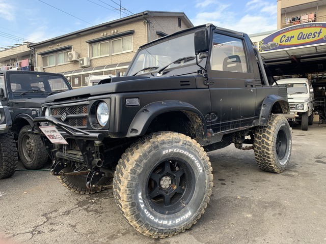 中古車 スズキ ジムニー C ボディリフト 純正幌車 の中古車詳細 158 000km 艶消しブラック 兵庫県 78万円 中古車情報 中古車検索なら 車選びドットコム 車選び Com