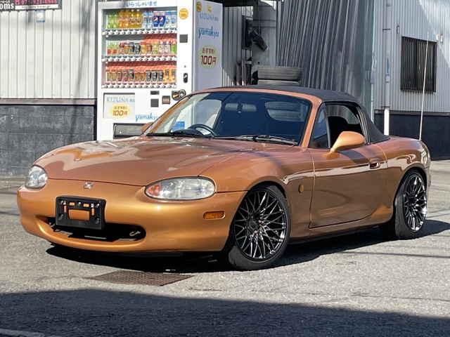 中古車 マツダ ロードスター 1 8 Rs 新品ガラス幌 Tein車高調 Etc 108 663km オレンジm 京都府 79 8万円 中古車情報 中古車検索なら 車選びドットコム 車選び Com