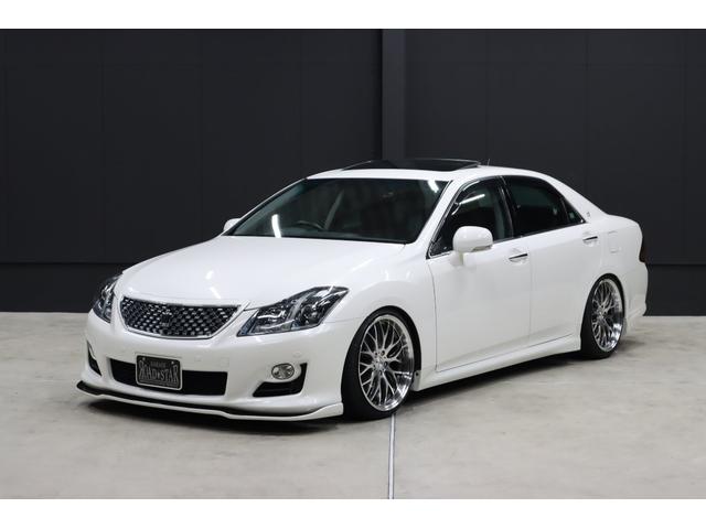 中古車 トヨタ クラウンアスリート 2 5 ナビパッケージ サンルーフ Hddナビtv 新品車高調 の中古車詳細 81 000km パール 福岡県 139万円 中古車情報 中古車検索なら 車選びドットコム 車選び Com