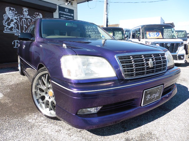 中古車 トヨタ クラウン 3 0 ロイヤルサルーン ローダウン 社外19aw マフラー の中古車詳細 67 710km パープル 千葉県 29万円 中古車情報 中古車検索なら 車選びドットコム 車選び Com
