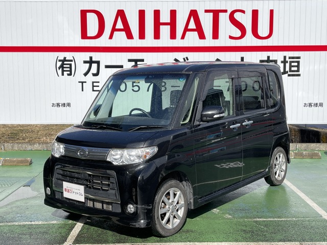 中古車 ダイハツ タントカスタム X 片側電動スライドドア Etc 社外ナビ の中古車詳細 113 000km ブラック 岐阜県 23万円 中古車情報 中古車検索なら 車選びドットコム 車選び Com