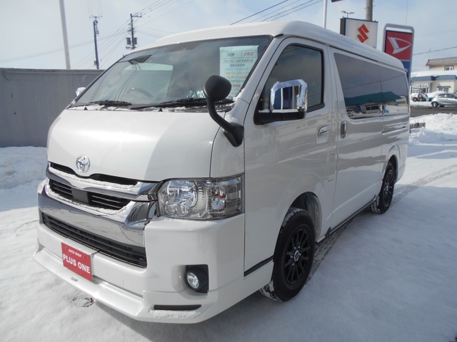 中古車 トヨタ ハイエースバン 2 7 スーパーgl ワイド ロング ダークプライムii ミドルルーフ 4wd 登録済未使用車 の中古車詳細 4km パールホワイト 北海道 378万円 中古車情報 中古車検索なら 車選びドットコム 車選び Com