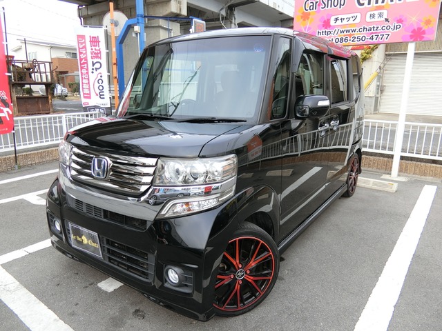 中古車 ホンダ N Boxカスタム G ターボ Ssパッケージ エアロ 外品16aw テイン車高調 の中古車詳細 70 000km ブラック 岡山県 85万円 中古車情報 中古車検索なら 車選びドットコム 車選び Com