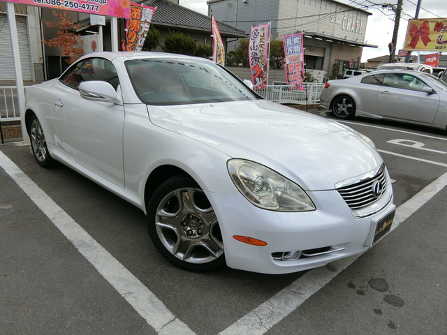 中古車 レクサス Sc430 430 後期モデル 電動オープン 赤革シート の中古車詳細 62 000km パール 岡山県 248万円 中古車情報 中古車検索なら 車選びドットコム 車選び Com