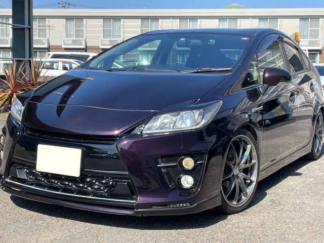 中古車 トヨタ プリウス 1 8 S ツーリングセレクション G S ビックxナビ 車高調 Raysアルミ の中古車詳細 94 000km ワインm 群馬県 万円 中古車情報 中古車検索なら 車選びドットコム 車選び Com