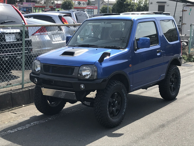 中古車 スズキ ジムニー 6型 3インチアップ Mtタイヤ新品 の中古車詳細 116 100km ブルー 神奈川県 69万円 中古車情報 中古車検索なら 車選びドットコム 車選び Com