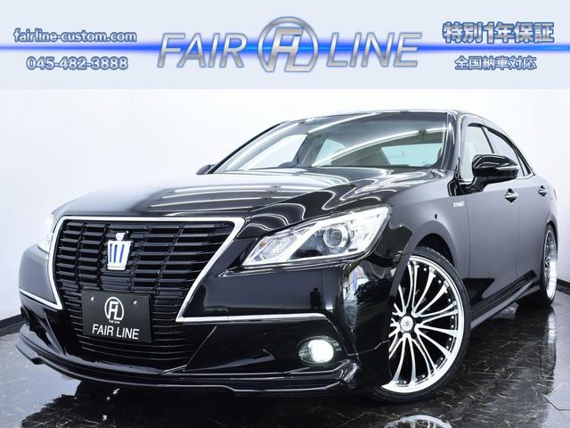 中古車 トヨタ クラウンハイブリッド 2 5 ロイヤルサルーン 特別1年保証付車 走行無制限 の中古車詳細 80 000km ブラック 神奈川県 158万円 中古車情報 中古車検索なら 車選びドットコム 車選び Com