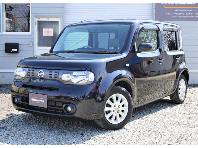 中古車 日産 キューブ 1 5 15x Four Vセレクション 4wd ナビ Dtv インテリキー Etc の中古車詳細 103 000km ブラック 北海道 40万円 中古車情報 中古車検索なら 車選びドットコム 車選び Com