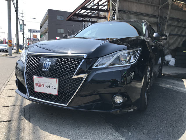 中古車 トヨタ クラウンハイブリッド アスリート 2 5 S ナビ バックカメラ パワーシート の中古車詳細 131 000km ブラック 愛知県 Sold Out 中古車情報 中古車検索なら 車選びドットコム 車選び Com