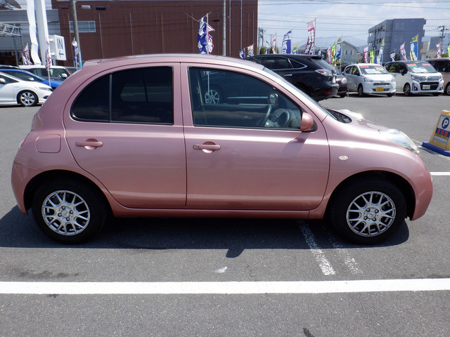 中古車 日産 マーチ 1 2 コレット 社外hdd7インチナビ Cd Dvd の中古車詳細 34 500km ピンク 山形県 19 9万円 中古車情報 中古車検索なら 車選びドットコム 車選び Com
