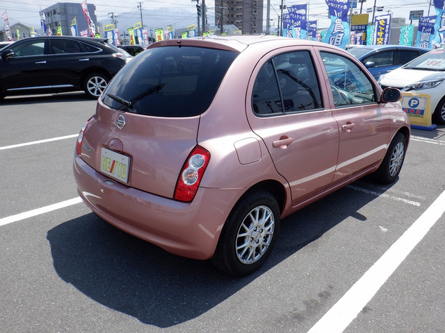 中古車 日産 マーチ 1 2 コレット 社外hdd7インチナビ Cd Dvd の中古車詳細 34 500km ピンク 山形県 19 9万円 中古車情報 中古車検索なら 車選びドットコム 車選び Com