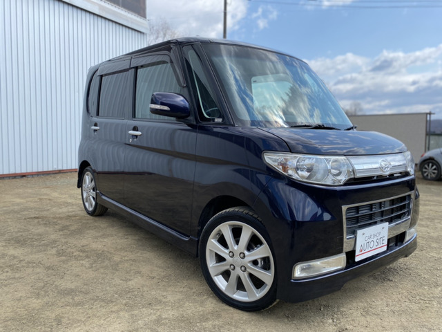 中古車 ダイハツ タントカスタム V セレクション ターボ 4wd の中古車詳細 124 800km パープル 北海道 Sold Out 中古車情報 中古車検索なら 車選びドットコム 車選び Com