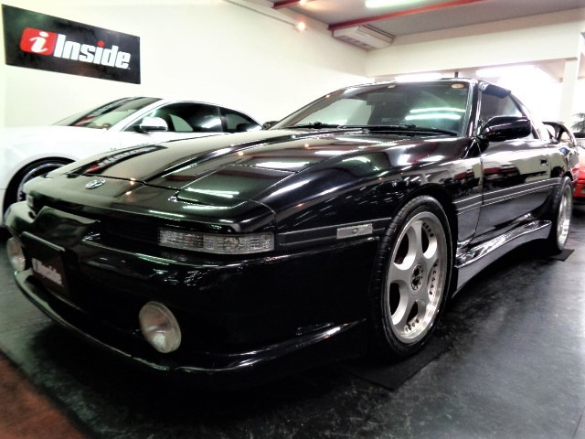 中古車 トヨタ スープラ 2 5 Gtツインターボ R ワイドボディ フルエアロマフラ車高調fcon Vレカロ の中古車詳細 ブラック 大阪府 Sold Out 中古車情報 中古車検索なら 車選びドットコム 車選び Com