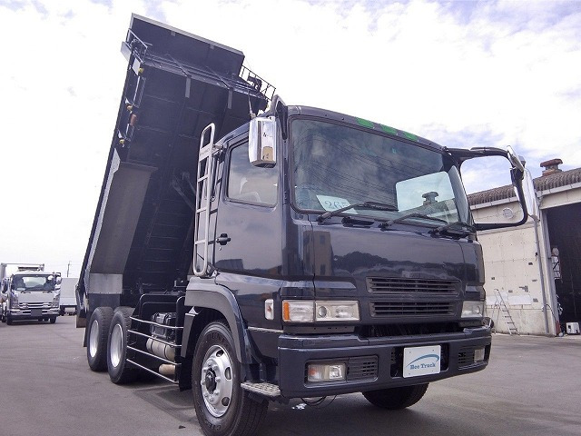 中古車 三菱ふそう スーパーグレート ダンプ 車検付 大型ダンプ 10t 土砂ダンプ の中古車詳細 596 081km ダークブルー 兵庫県 393 8万円 中古車情報 中古車検索なら 車選びドットコム 車選び Com