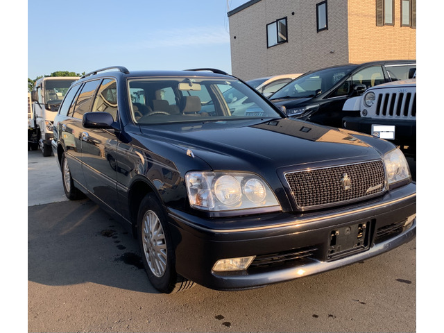 中古車 トヨタ クラウンエステート 2 5 アスリート Four 4wd の中古車詳細 163 000km ダークブルー 北海道 39万円 中古車情報 中古車検索なら 車選びドットコム 車選び Com