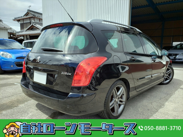 中古車 プジョー 308sw スポーティアム 自社ローン全国対応 ガラスルーフ ナビ の中古車詳細 78 855km ブラック 滋賀県 32万円 中古車情報 中古車検索なら 車選びドットコム 車選び Com