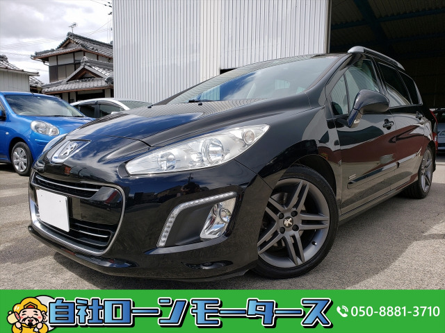 中古車 プジョー 308sw スポーティアム 自社ローン全国対応 ガラスルーフ ナビ の中古車詳細 78 855km ブラック 滋賀県 32万円 中古車情報 中古車検索なら 車選びドットコム 車選び Com