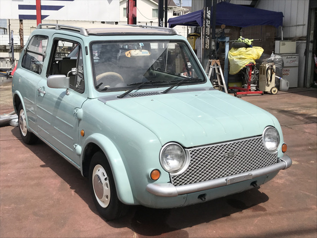中古車 日産 パオ キャンバストップ キーレス装備 カセットデッキ の中古車詳細 1 900km ライトグリーン 大阪府 85 8万円 中古車情報 中古車検索なら 車選びドットコム 車選び Com