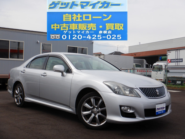 中古車 トヨタ クラウンアスリート 自社ローン 滋賀 Pシート 6srs の中古車詳細 142 958km シルバー 滋賀県 65万円 中古車情報 中古車検索なら 車選びドットコム 車選び Com