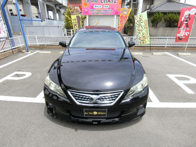 中古車 トヨタ マークx 2 5 250g Sパッケージ サンルーフ モデリスタフルエアロ の中古車詳細 77 000km ブラック 岡山県 95万円 中古車情報 中古車検索なら 車選びドットコム 車選び Com