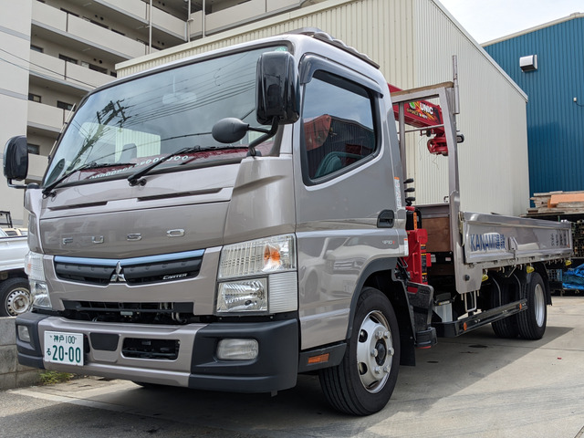 中古車 三菱ふそう キャンター ワンオーナー ユニック車 の中古車詳細 2 8km シルバー 兵庫県 755万円 中古車情報 中古車 検索なら 車選びドットコム 車選び Com