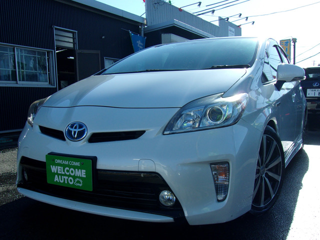 中古車 トヨタ プリウス 1 8 S 車高調 エアロ 社外マフラー テール の中古車詳細 80 000km パールホワイト 宮城県 108万円 中古車情報 中古車検索なら 車選びドットコム 車選び Com