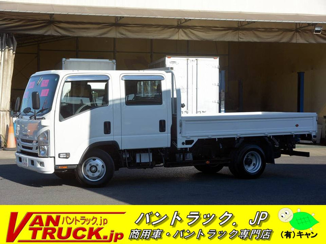 中古車 いすゞ エルフ 3 0 ダブルキャブ ロング フルフラットロー ディーゼル ワイド 平ボディー 2 75t積 7人乗 の中古車詳細 32 700km ホワイト 埼玉県 398万円 中古車情報 中古車検索なら 車選びドットコム 車選び Com