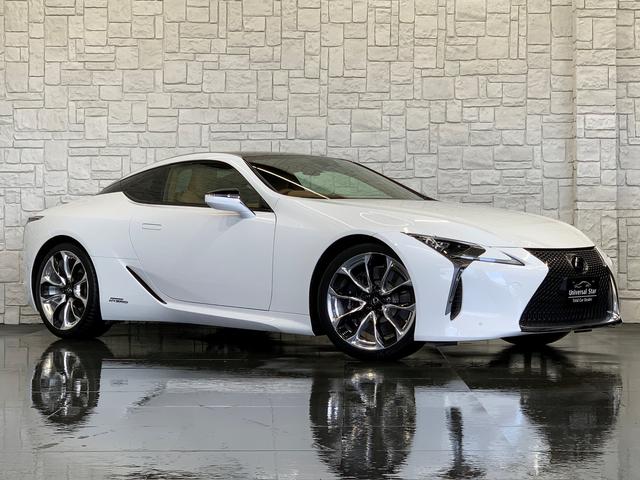 中古車 レクサス LC500h 500h Lパッケージ レクサスセーフティ/オーカー/パノラマR の中古車詳細 (28,000km, パールホワイト,  大阪府, 966万円) | 中古車情報・中古車検索なら【車選びドットコム（車選び.com）】