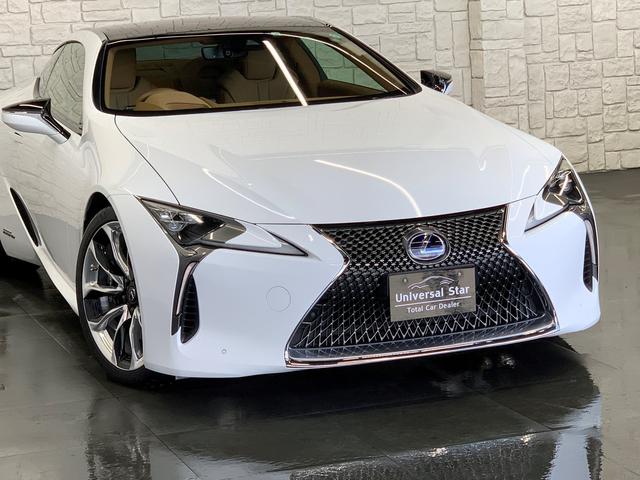 中古車 レクサス LC500h 500h Lパッケージ レクサスセーフティ/オーカー/パノラマR の中古車詳細 (28,000km, パールホワイト,  大阪府, 966万円) | 中古車情報・中古車検索なら【車選びドットコム（車選び.com）】