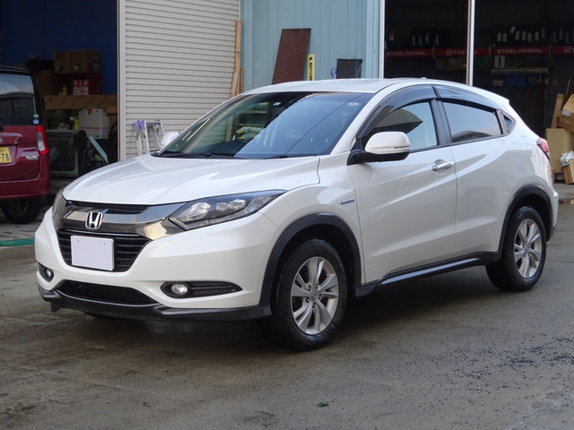 中古車リース ホンダ ヴェゼル 1 5 ハイブリッド X ホンダセンシング 4wd 純正インターナビ 4wd 17年式 6万km パールホワイト 山形県 ユズカリ