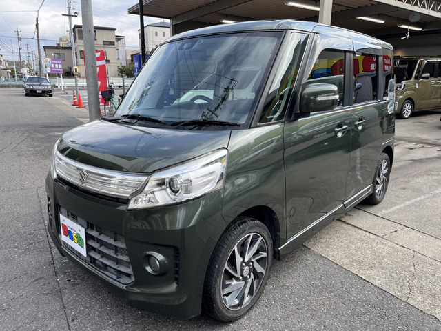 中古車 スズキ スペーシアカスタム Ts メモリーナビ Etc Bカメラ 純正aw の中古車詳細 000km グリーン 三重県 74万円 中古車情報 中古車検索なら 車選びドットコム 車選び Com