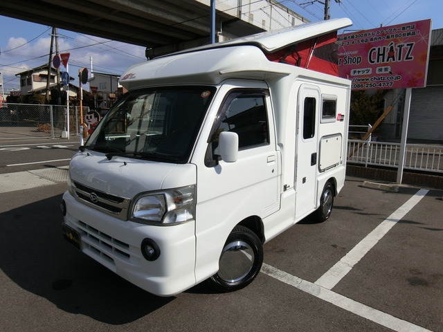 中古車 ダイハツ ハイゼットトラック キャンピングカー 4wd 8ナンバー の中古車詳細 95 000km ホワイト 岡山県 298万円 中古車情報 中古車検索なら 車選びドットコム 車選び Com