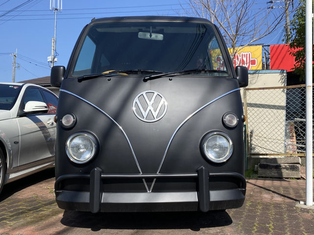 中古車 スバル サンバーディアス 5MT・VWバス風カスタム・木製ステア の中古車詳細 (125,000km, マットブラック, 福岡県, 68万円)  | 中古車情報・中古車検索なら【車選びドットコム（車選び.com）】