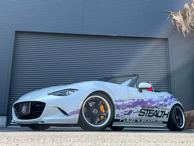 中古車 マツダ ロードスター 1 5 S 東京オートサロン展示車両 Fkデモカー の中古車詳細 25 000km パールホワイト 東京都 239 8万円 中古車情報 中古車検索なら 車選びドットコム 車選び Com