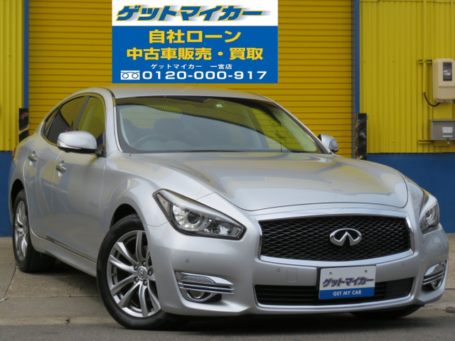 中古車 日産 フーガ 2 5 250gt 自社ローン 黒革 全方位カメラ Led の中古車詳細 132 060km シルバー 愛知県 118万円 中古車情報 中古車検索なら 車選びドットコム 車選び Com