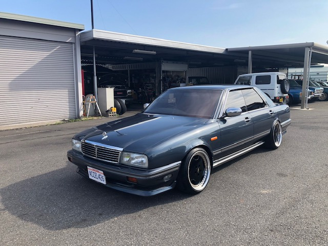 中古車 日産 シーマ 3 0 タイプii リミテッド ザウバーディッシュ17aw 車高調 の中古車詳細 118 186km ダークブルー 愛知県 178万円 中古車情報 中古車検索なら 車選びドットコム 車選び Com