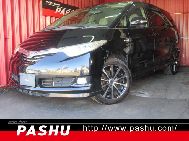 エスティマハイブリッド 2.4 G 4WD HDDナビBモニターブラックポリッシュ